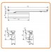 Дверной доводчик G-U OTS 210 со скользящей штангой